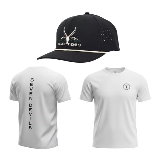 Seven Devils Tee + Snapback Set — Black