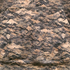 Kangaroo pocket on the Grave Point Hoody, showing the Canyon Ghost mountain camo pattern up close